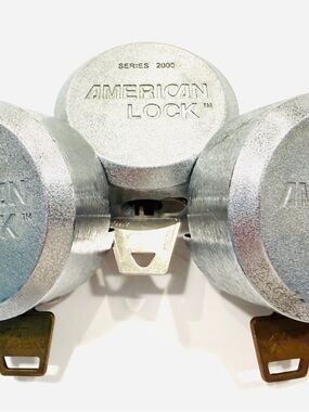 Americans can Lock Set of Three Metal Padlocks with Keys